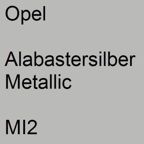 Opel, Alabastersilber Metallic, MI2.